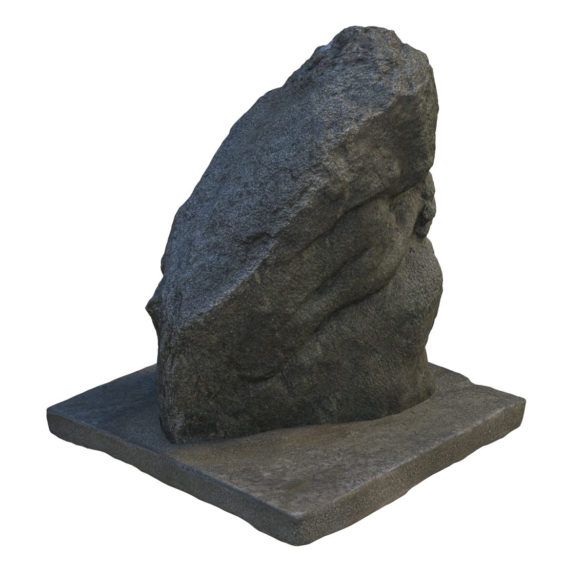 Stone Contemplative Sculpture 3D Model for VRay | CGMood