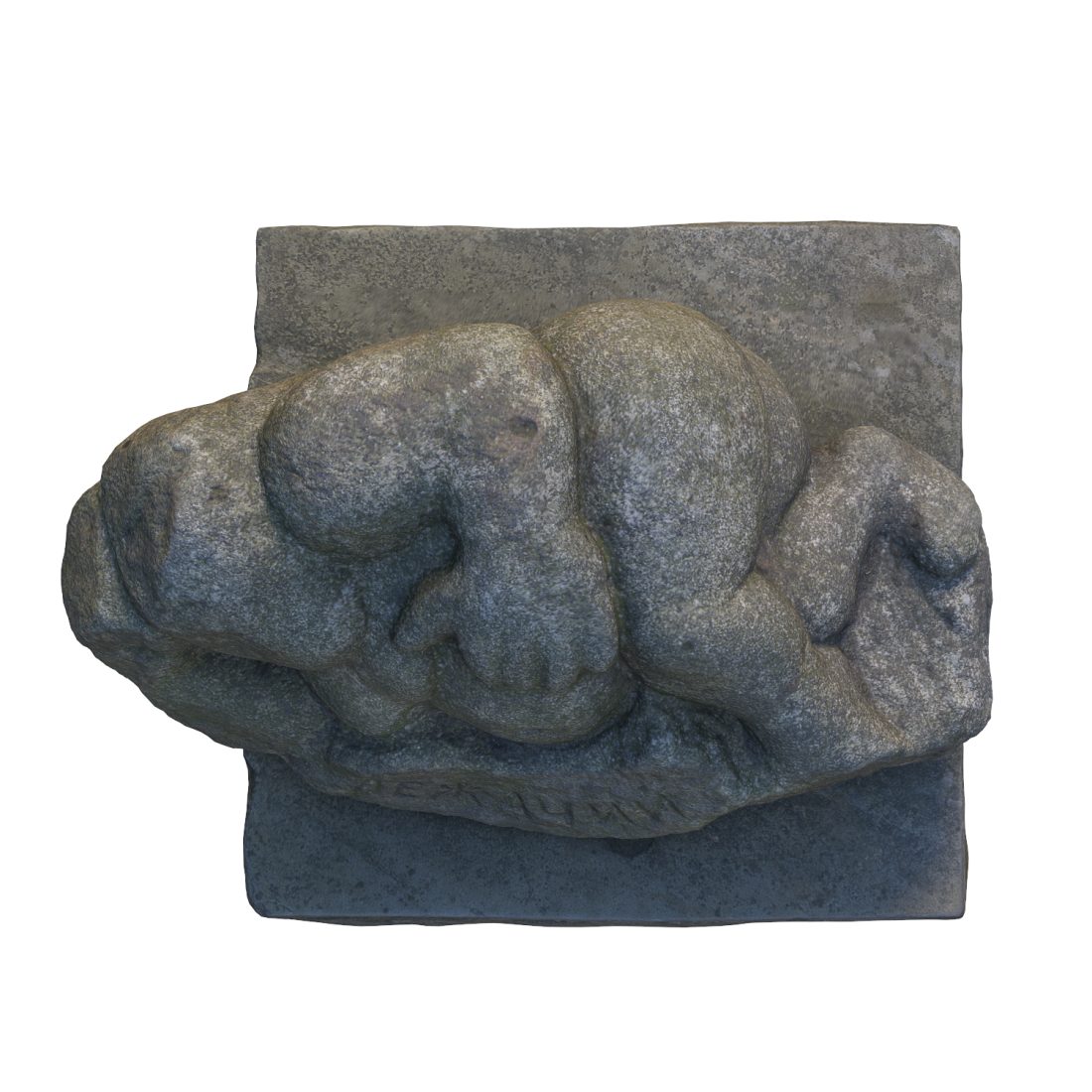 Reclining Stone Sculpture 3D Model for VRay, Corona | CGMood