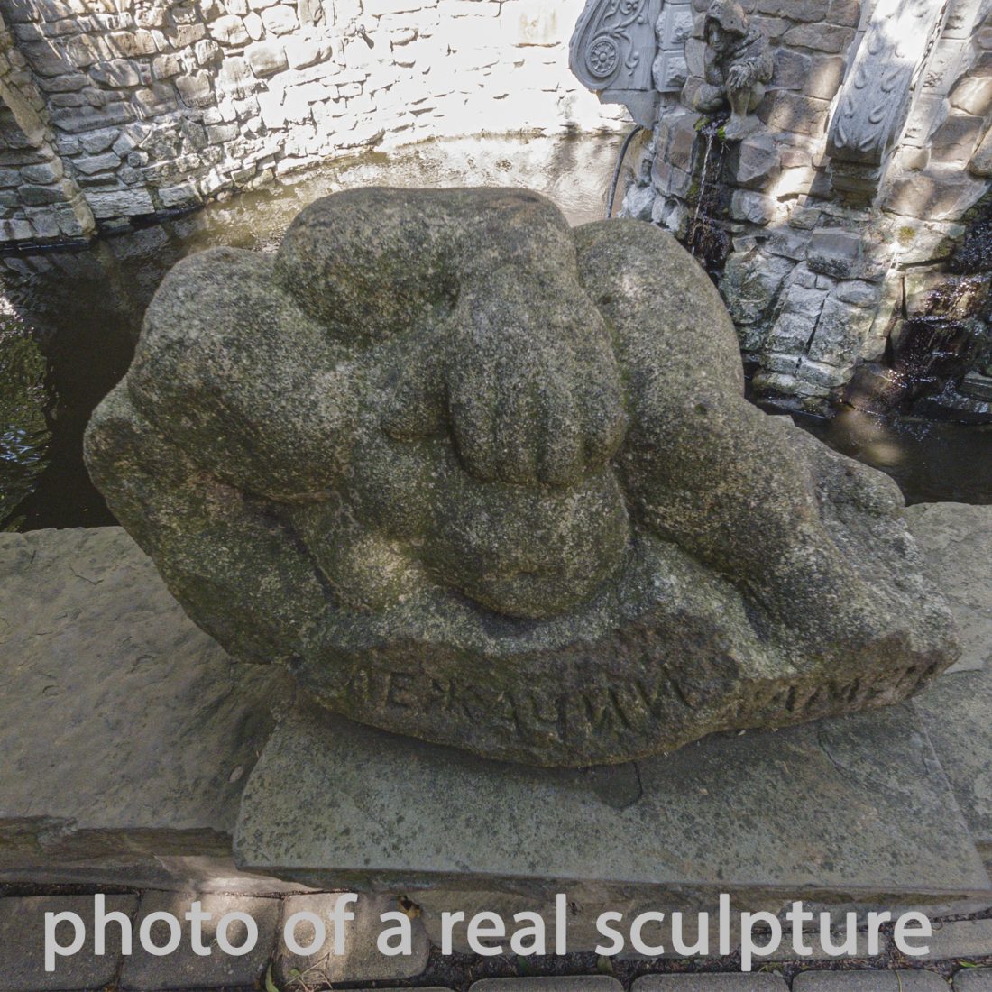 Reclining Stone Sculpture 3D Model for VRay, Corona | CGMood