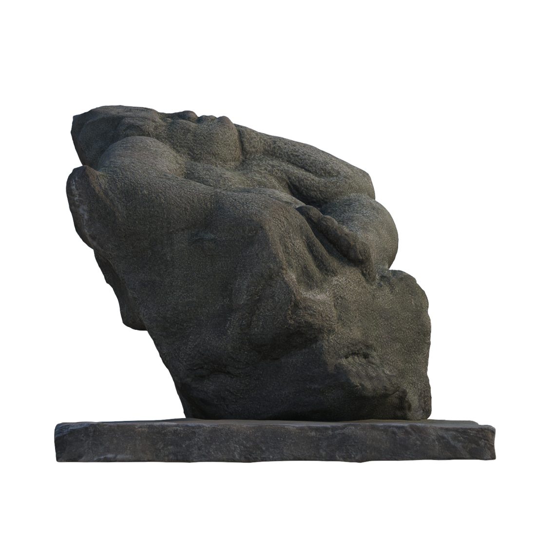 Contemplative Stone Figure 3D Model for VRay, Corona | CGMood