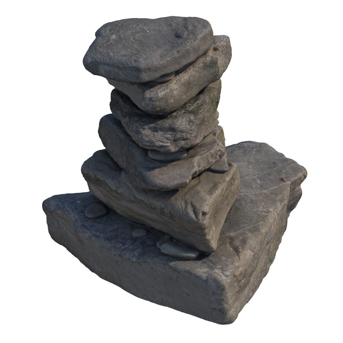 Stacked Stone Formation 3D Model for VRay, Corona | CGMood