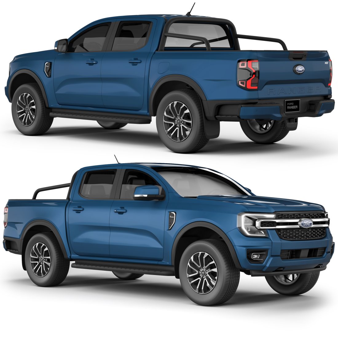 Ford Ranger XLT 2023 3D Model for VRay | CGMood