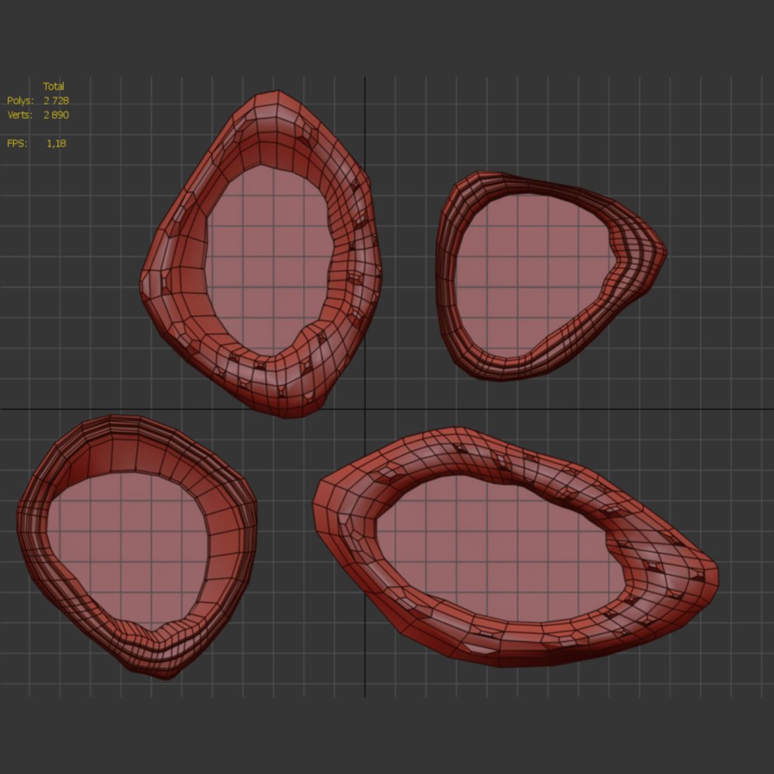 Set Abstract Mirror 2 3D Model for VRay, Corona | CGMood