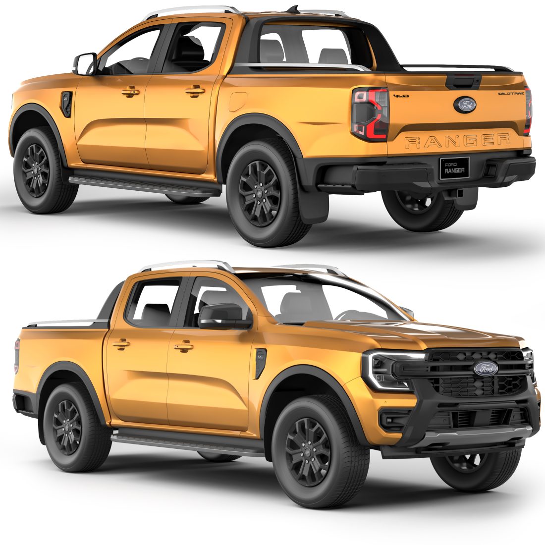 Ford Ranger Wildtrak 2023 3D Model for VRay | CGMood