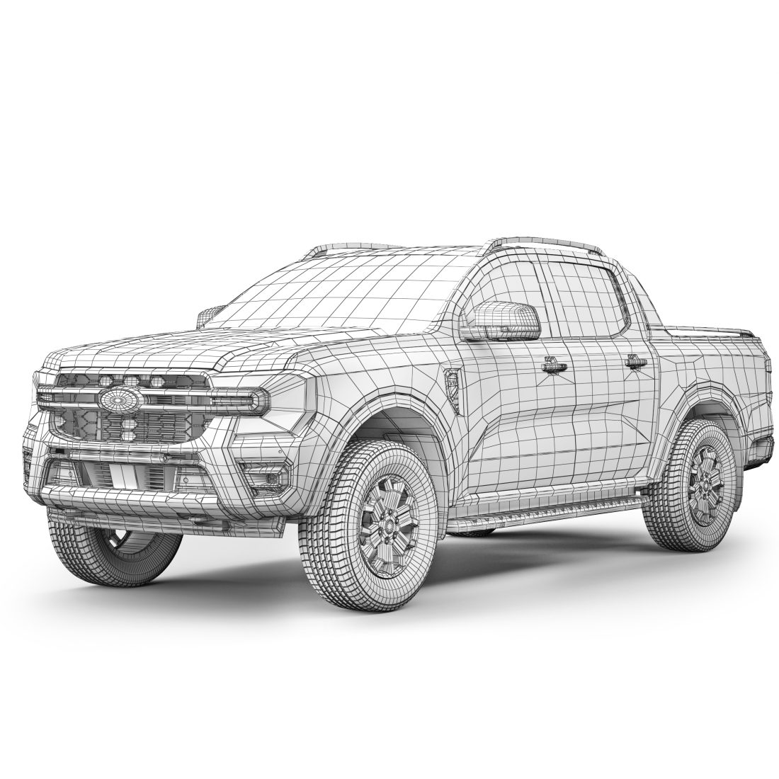 Ford Ranger Wildtrak 2023 3D Model for VRay | CGMood