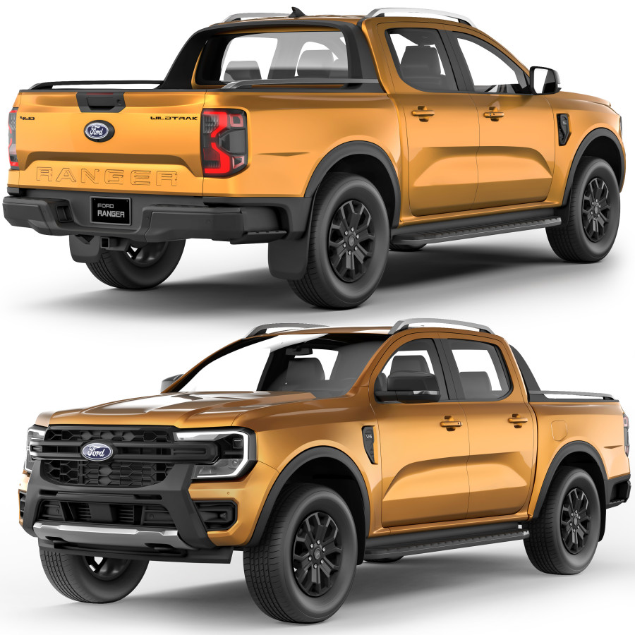 Ford Ranger Wildtrak 2023 3D Model for VRay | CGMood