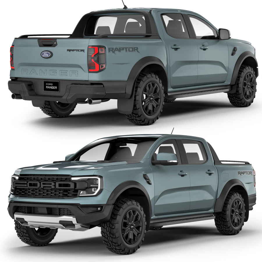 Ford Ranger Raptor 2023 3D Model for VRay | CGMood