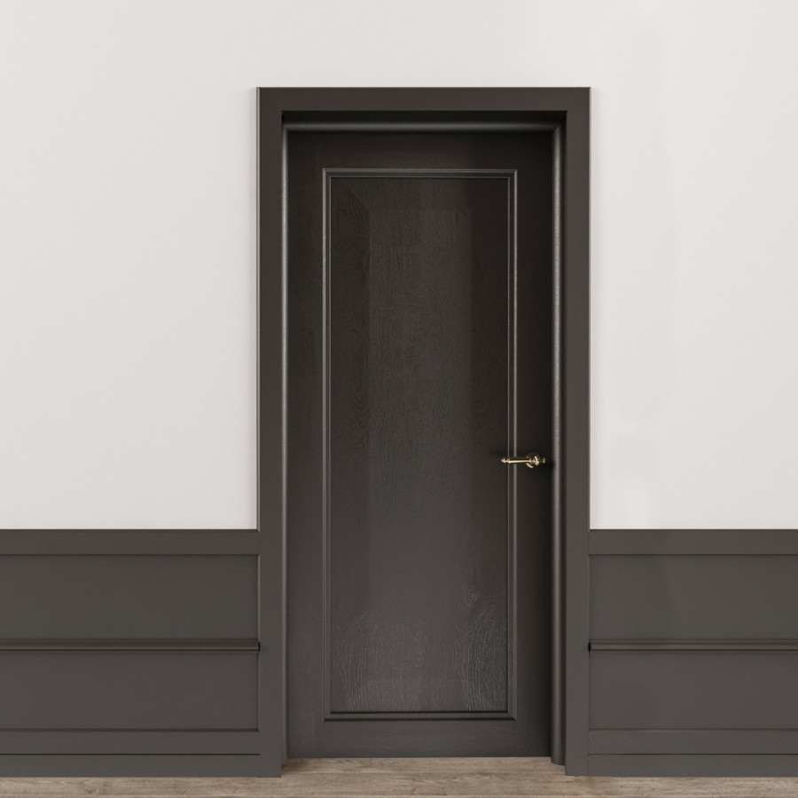 Dark Wood Interior Door by Sergey Koshkarov
