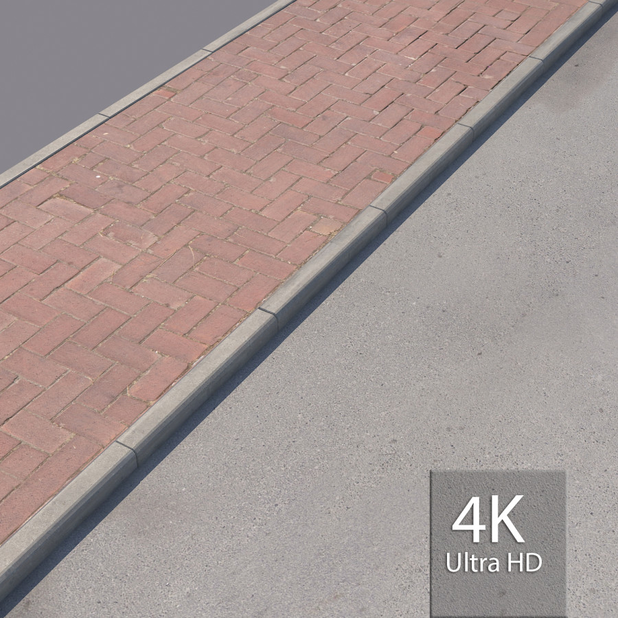 Paved Sidewalk Segment by Sergey Koshkarov