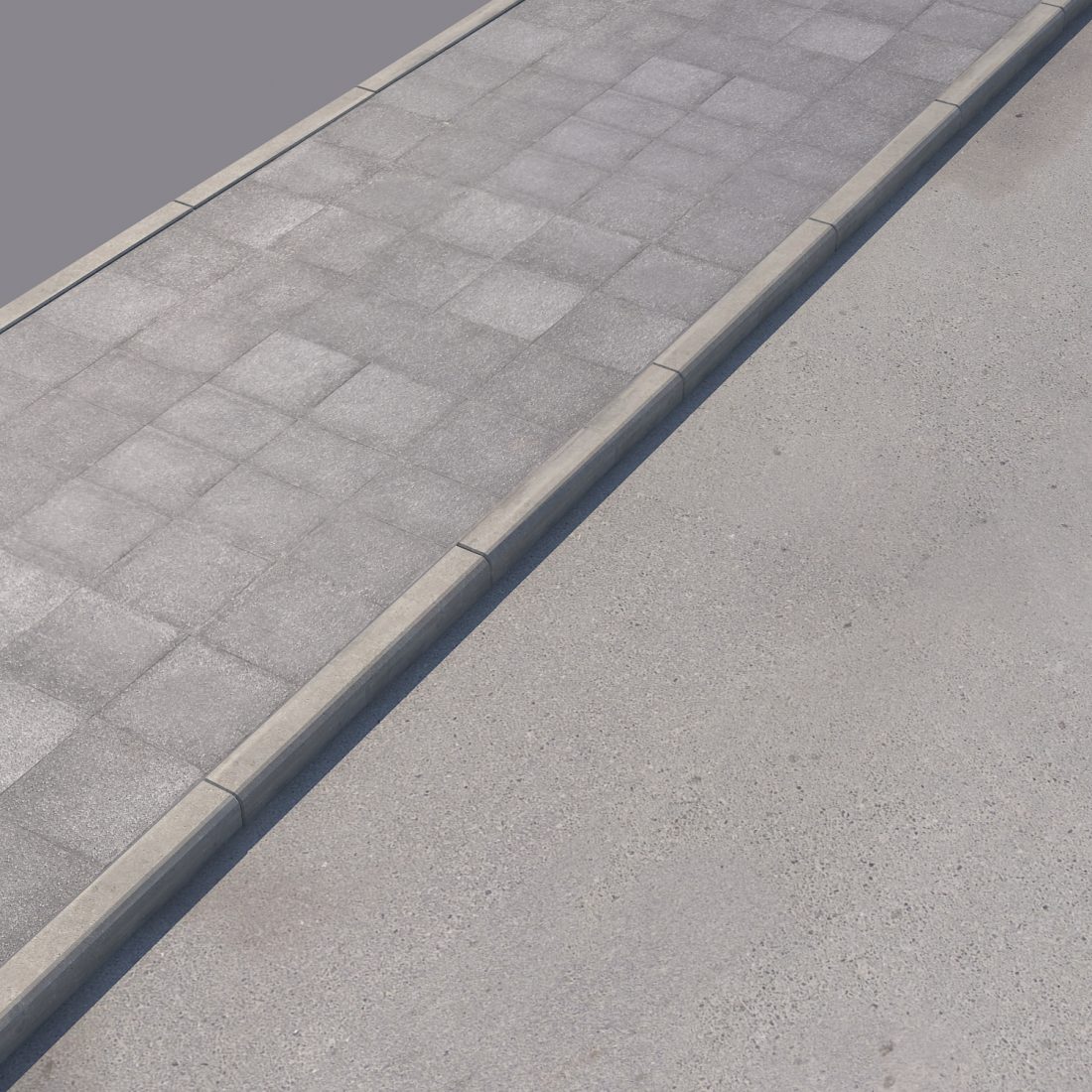 Concrete Pavement Section 3D Model for VRay | CGMood