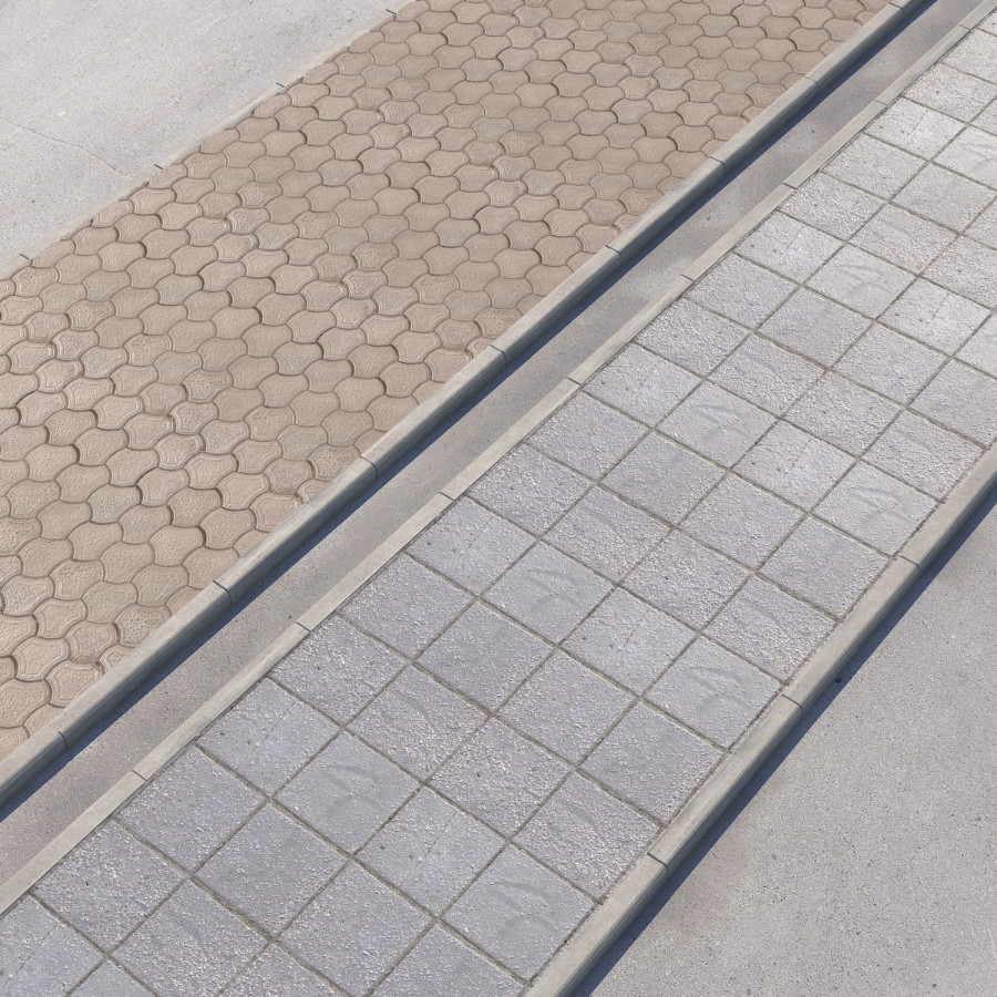 Paved Walkway Set by Sergey Koshkarov