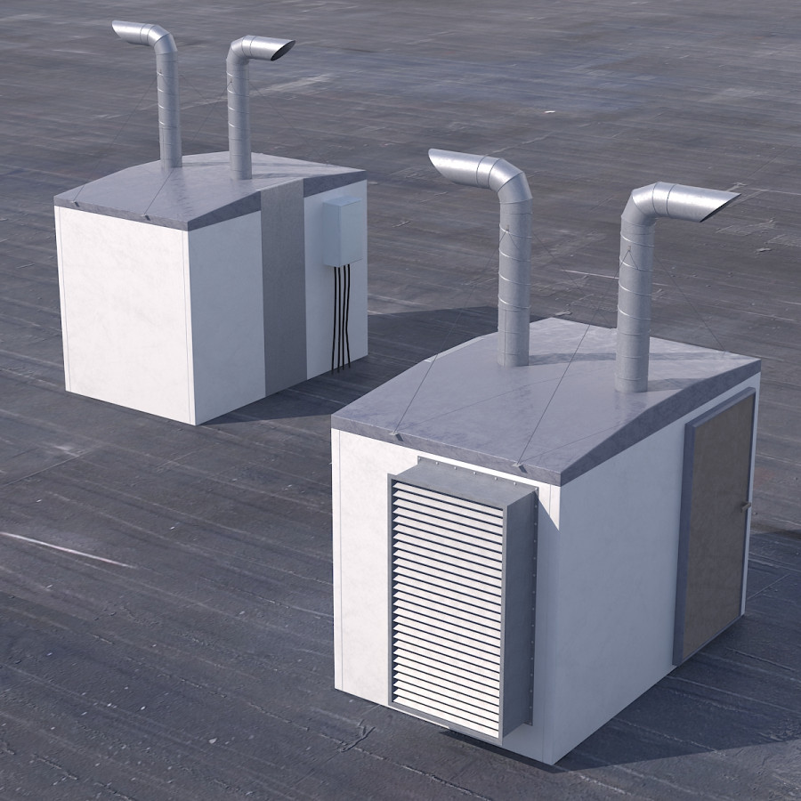 Industrial Roof Ventilation Units by Sergey Koshkarov