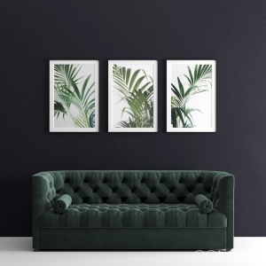 Green Velvet Chester Sofa and Frames