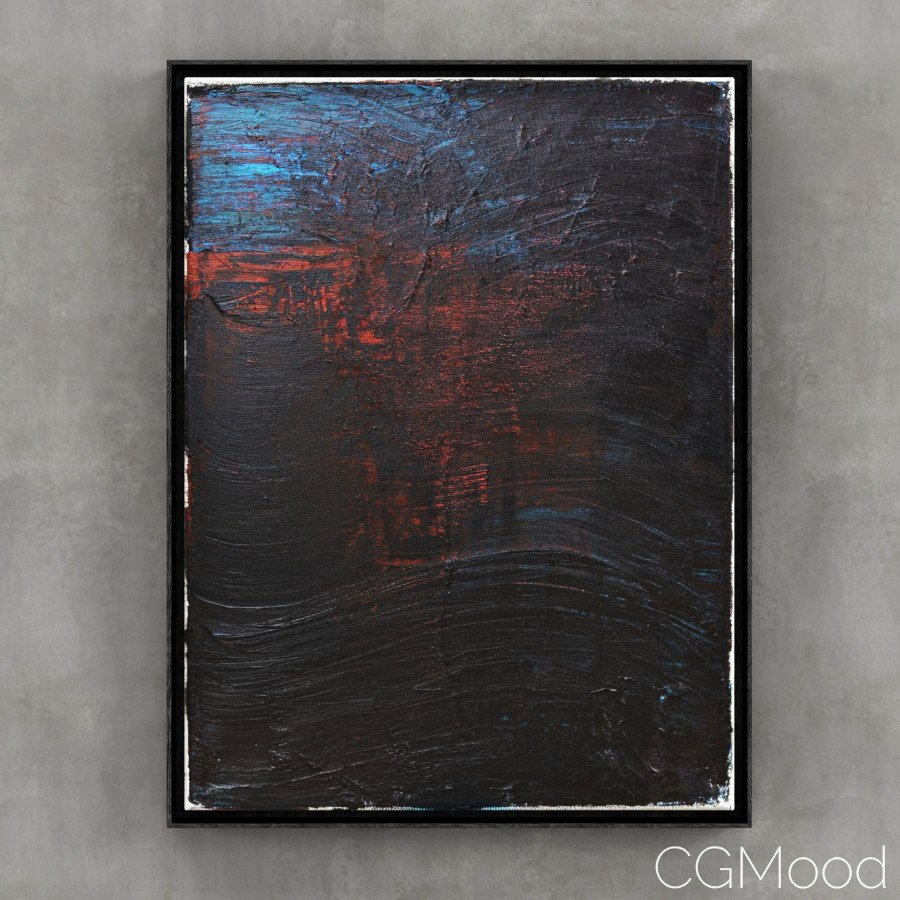 Abstract Painting By Simon George #11 - 3D Model for Corona