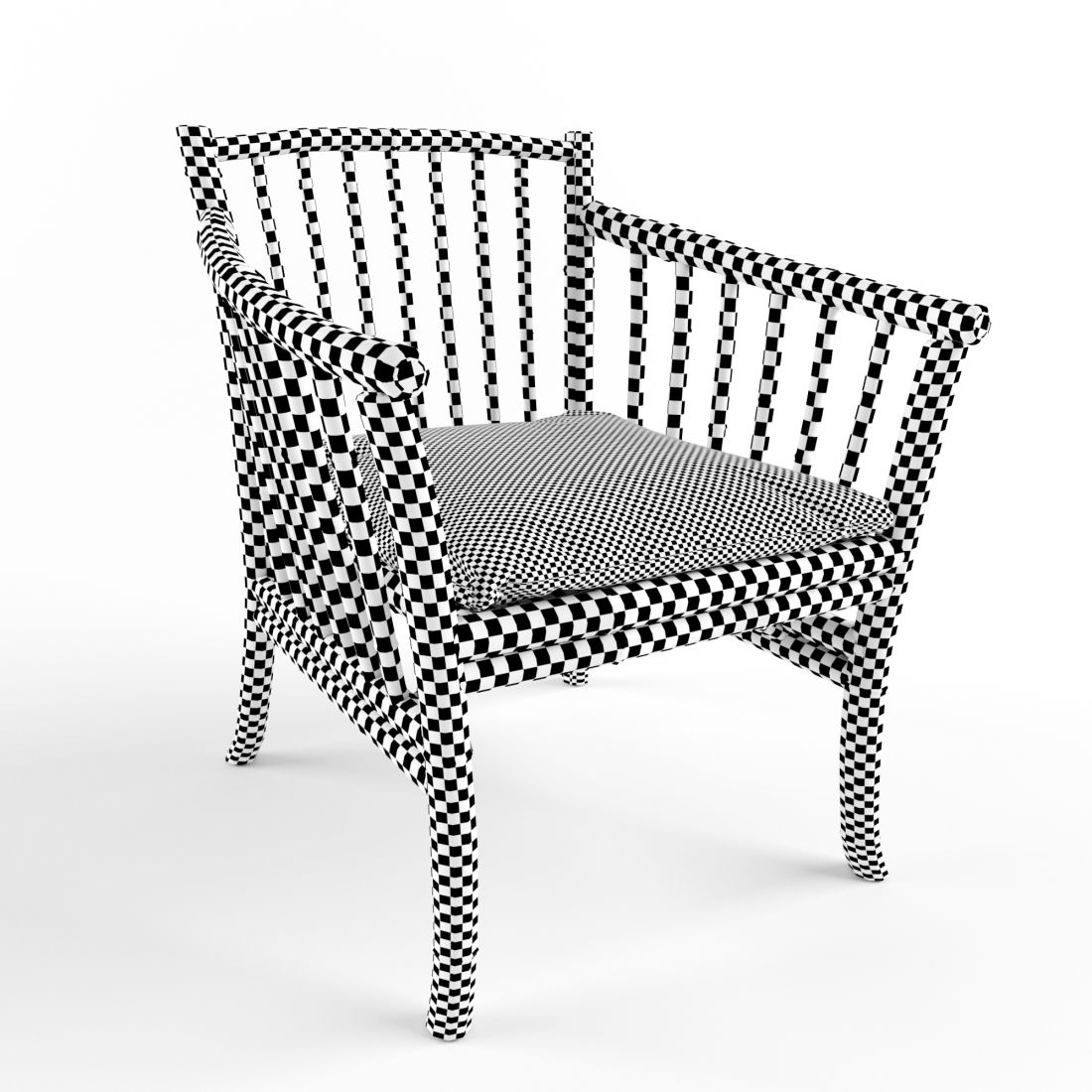 Bamboo Coffee Table And Chair 3D Model for VRay | CGMood