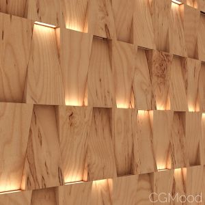 3d Wall Panel With Lighting Variation
