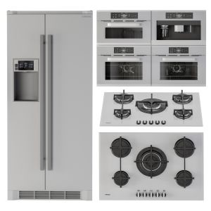 Kitchen Appliance Set Gray White