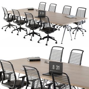 Conference Table Set For Office