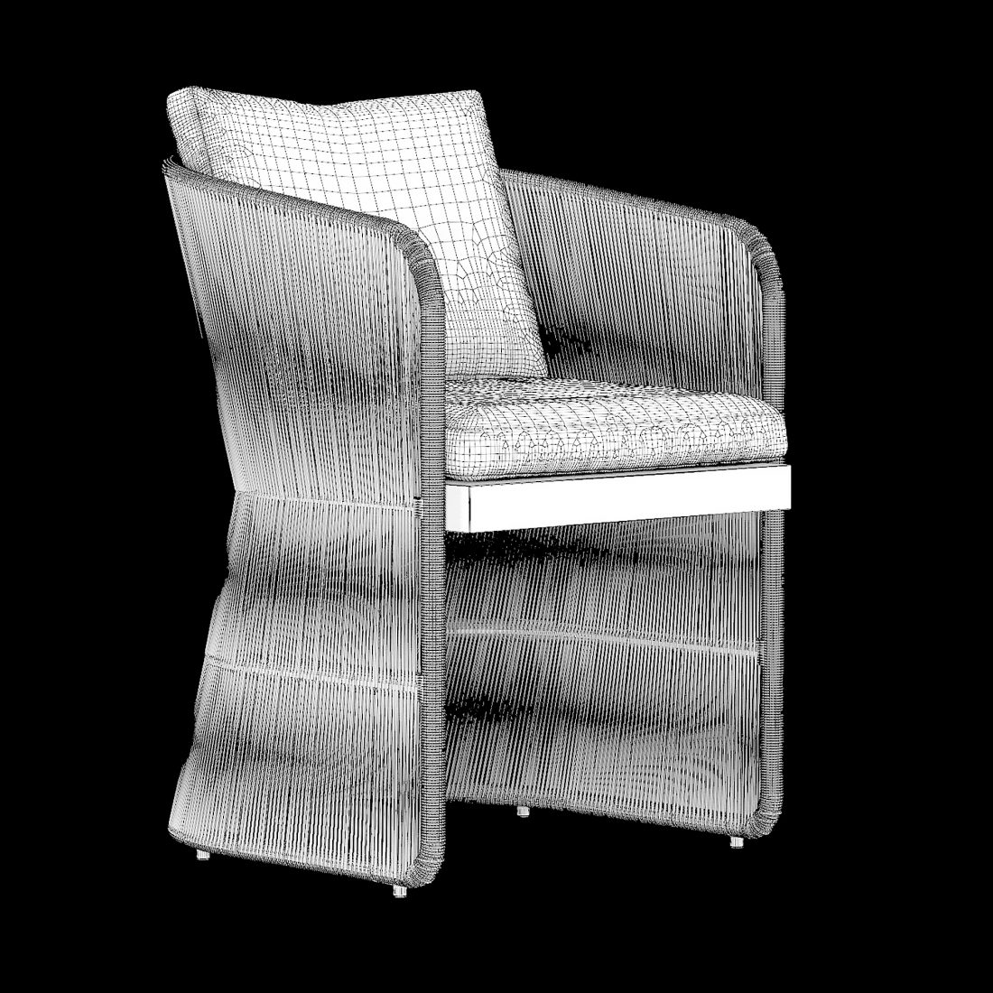 Havana Arm Chair - 3D Model for VRay, Corona
