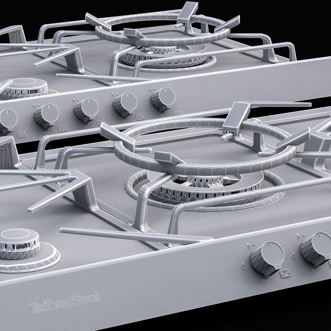 Cooktop 02 3D Model for VRay | CGMood