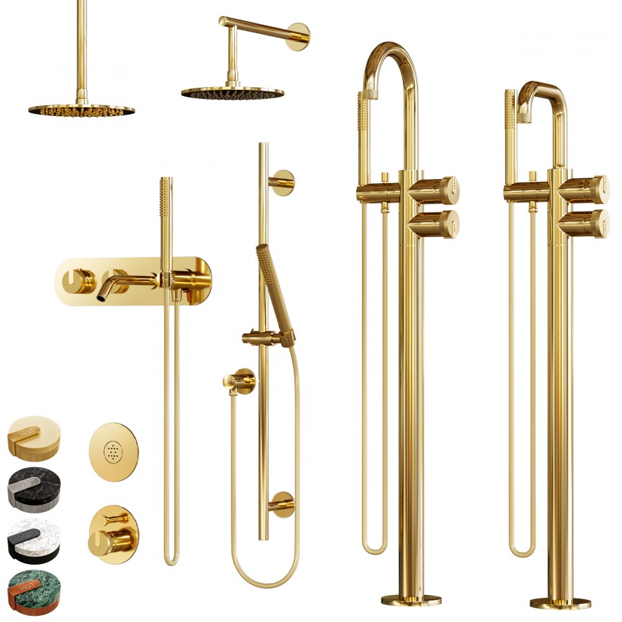 Graff_mod Plus_faucet_set_01 - 3D Model for Corona, VRay