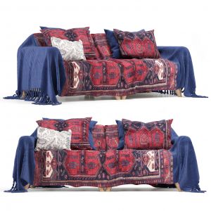 Sofa With Cover Boho Style _03