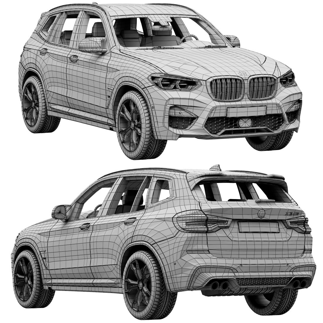 Bmw X3 M - 3D Model for Corona