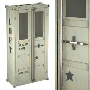 Sea Container Industrial Style Cupboard