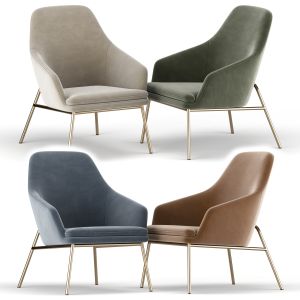 Luxe Modern Velvet Arm Chair