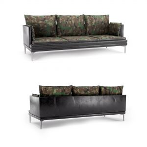 Camouflage Leather Sofa