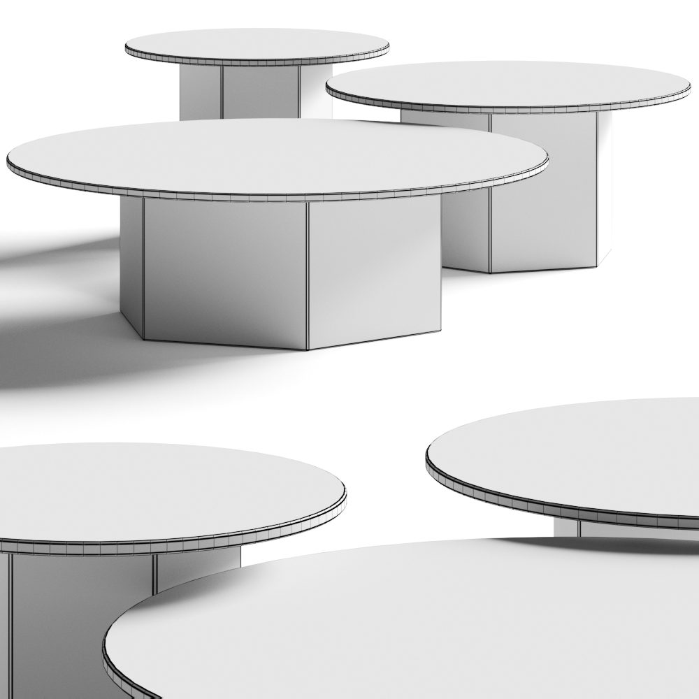Gubi Epic Coffee Tables 3D Model for VRay, Corona | CGMood