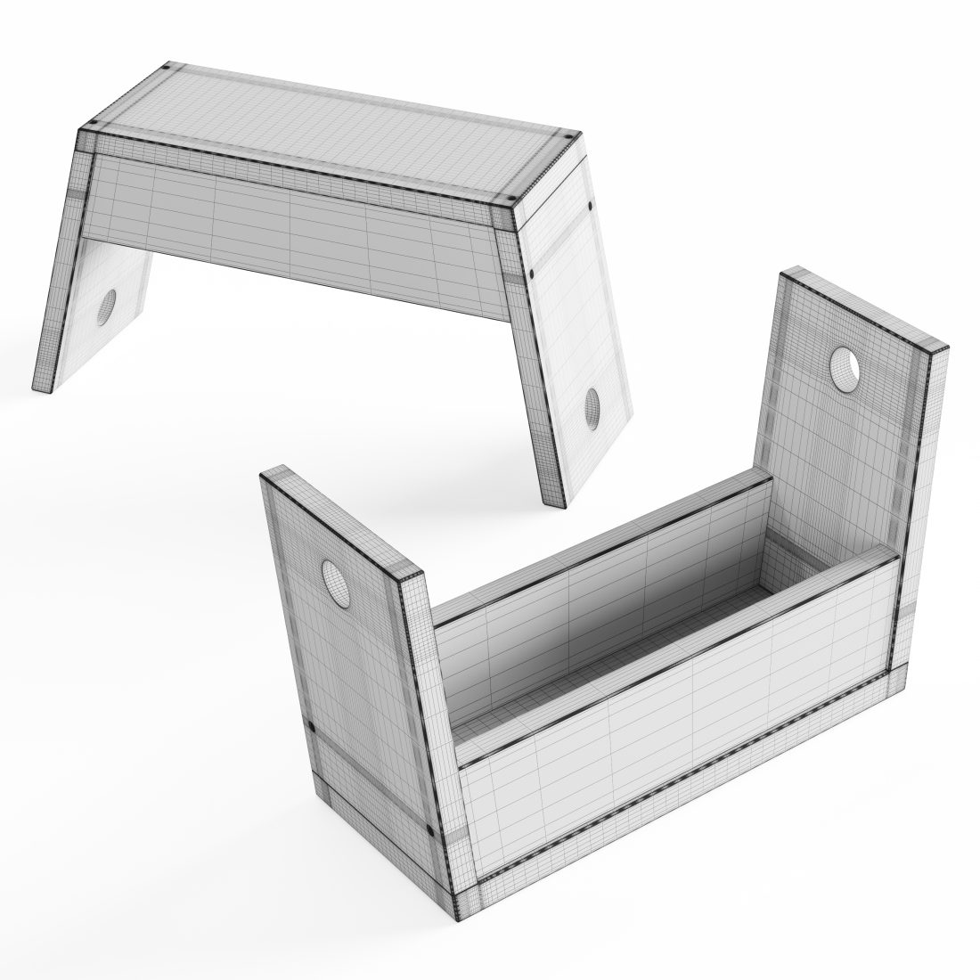 Carry Stool By Ishinomaki Lab 3D Model for VRay, Corona | CGMood