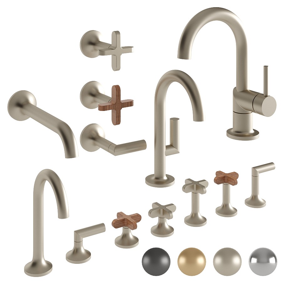 Brizo Faucet - Odin Collection 3D Model for VRay, Corona | CGMood