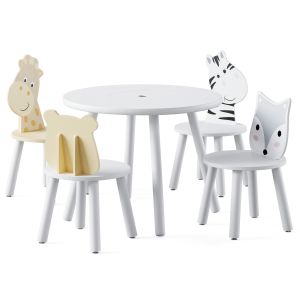 Table With Storage And Animal Chair By Minitude