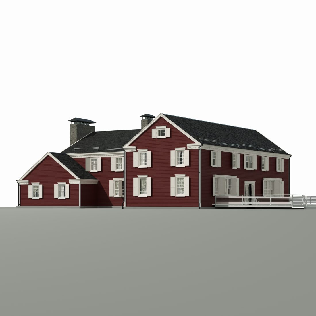 Hi Poly Norwegian House - 3D Model for Corona