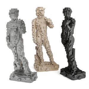 David Michelangelo Pixel Sculpture