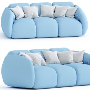 Puffer Sofa - Light Blue