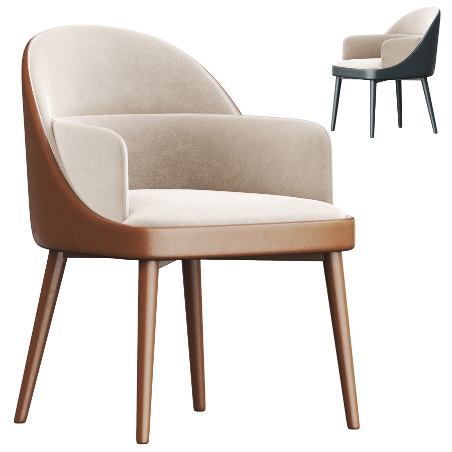 Chair For Rendering Modern Dining Chair - 3D Model for VRay