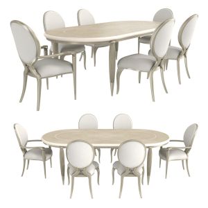 Caracole Lilian Dining Table And Chairs
