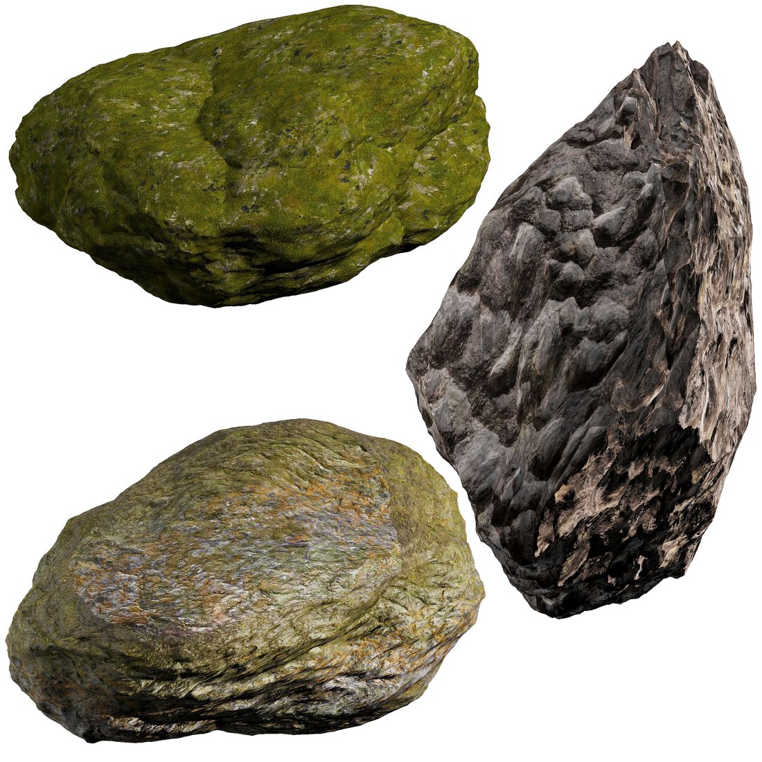 Stone Set 8 C 3D Model for Corona | CGMood
