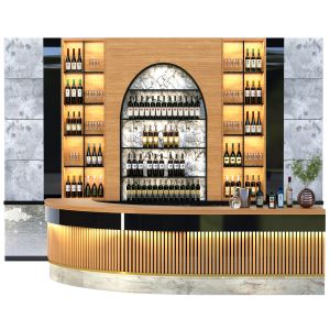 Restaurant With Bar And Wine