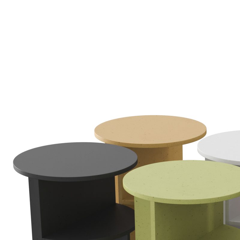Halves Side Table 3D Model for Corona | CGMood