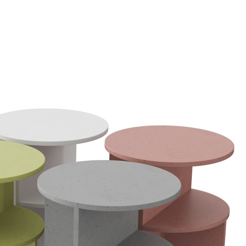 Halves Side Table 3D Model for Corona | CGMood