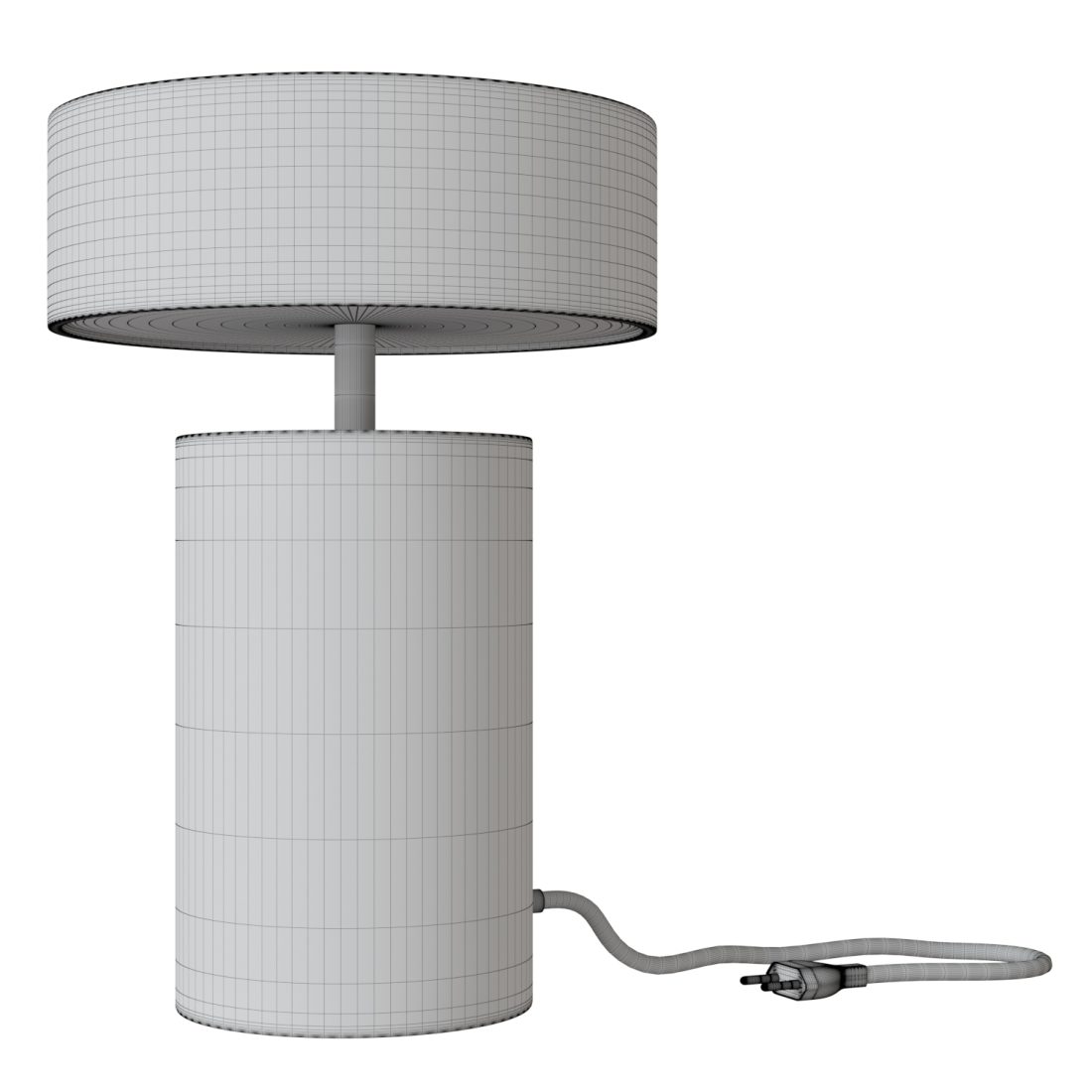 Coloumn Table Lamp - 3D Model for Corona