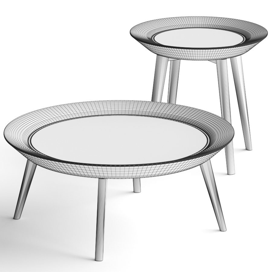 Enne Iris Coffee Tables - 3D Model for VRay, Corona
