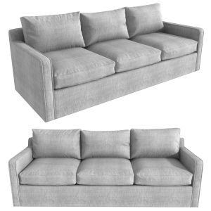 A Rudin Three Seat Grey Sofa 2749