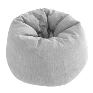 Bean Bag Chair Grey Upholstery