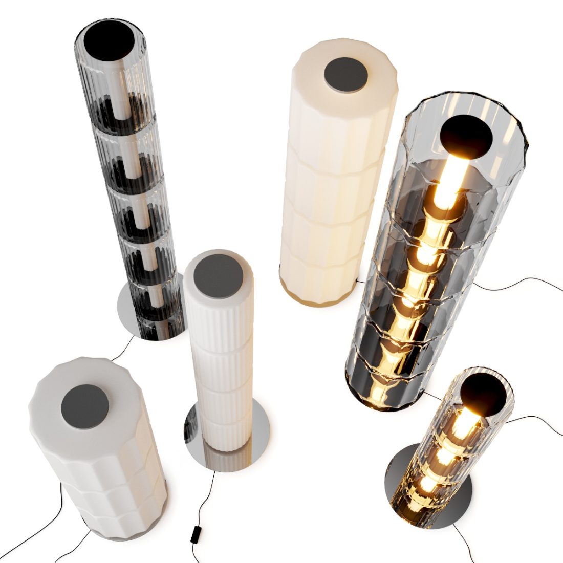 And Column Floor Lamp 3D Model for VRay, Corona | CGMood