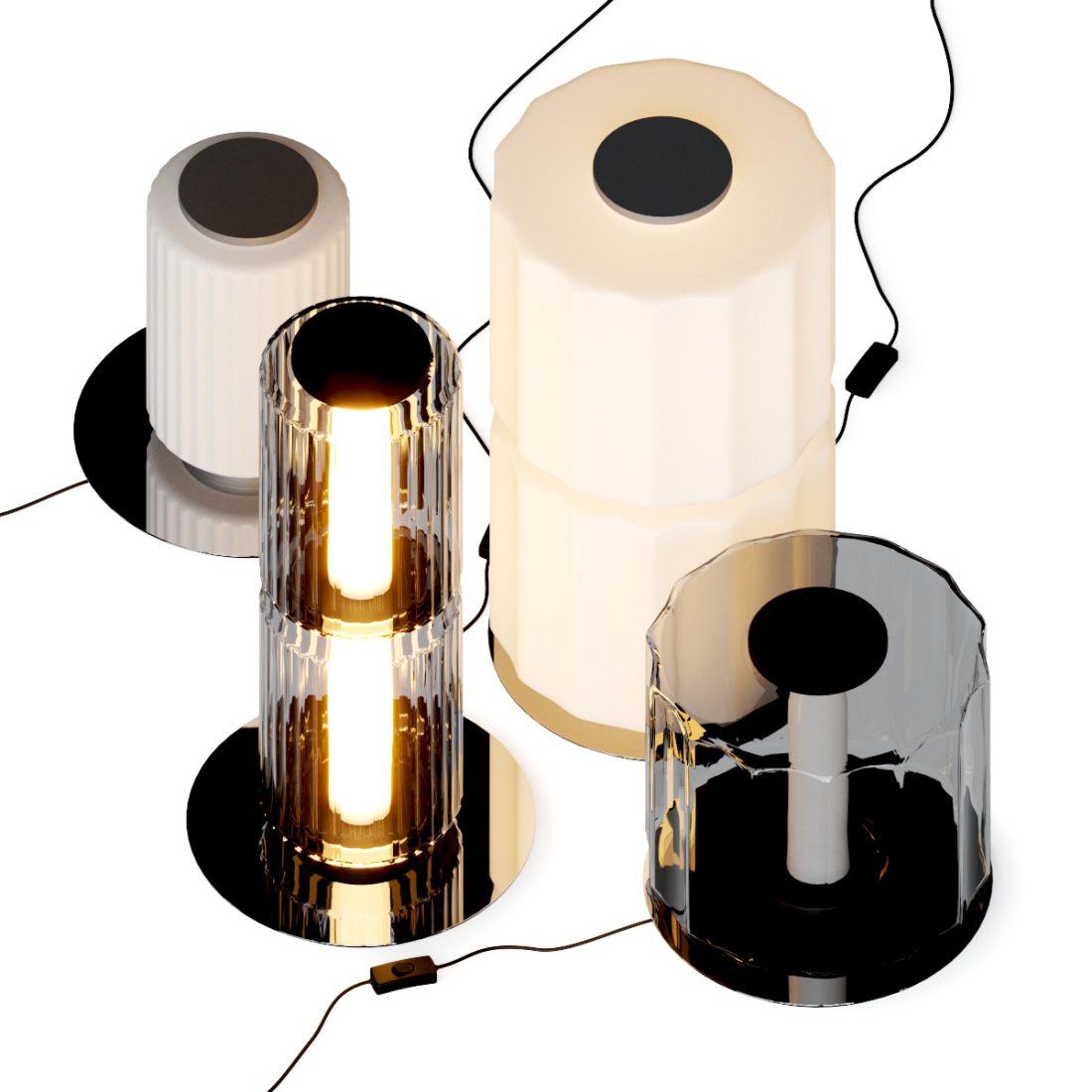 And Column Table Lamp 3D Model for VRay, Corona | CGMood