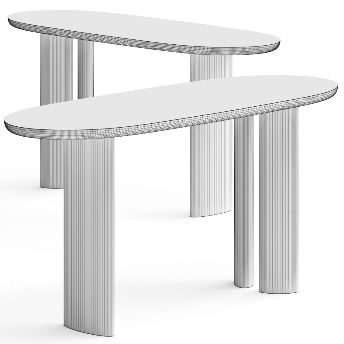 Eichholtz Lindner Console Table - 3D Model for VRay, Corona
